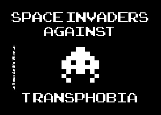 Space Invaders against Transphobia
